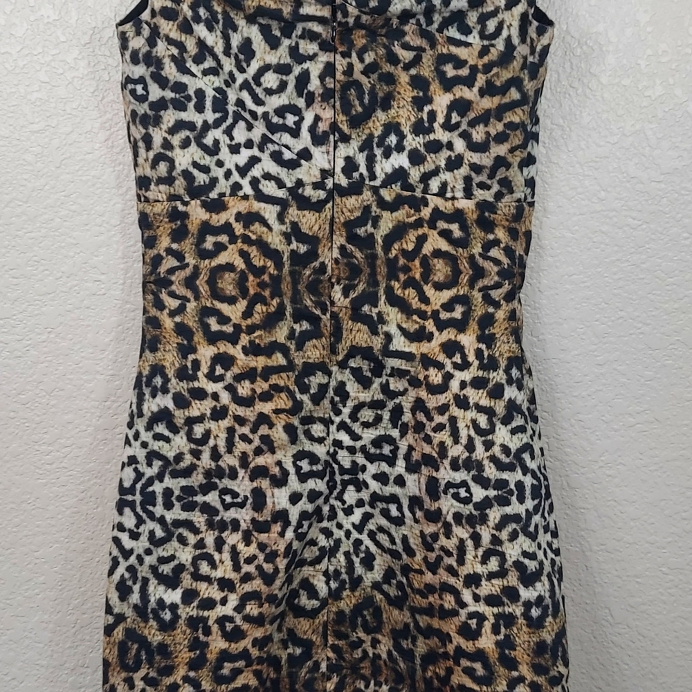NWT Nicole Miller Collection Animal Print  Mini  Dress Sleeveless Sz 0 - Picture 8 of 16